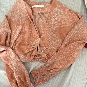 Women's Floral Rust Top